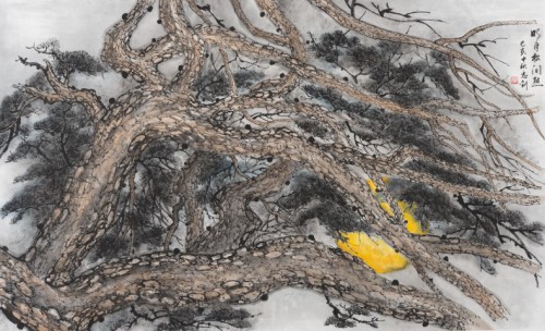 Inauguração da Exposição de Obras de Daniel Fok Chi Chiu – Montanha de Primavera em Tinta, integrada no “Projecto de Promoção de Jovens Artistas de Macau”
