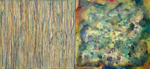 無題I, 無題II 60 X120cm 綜合媒材2022