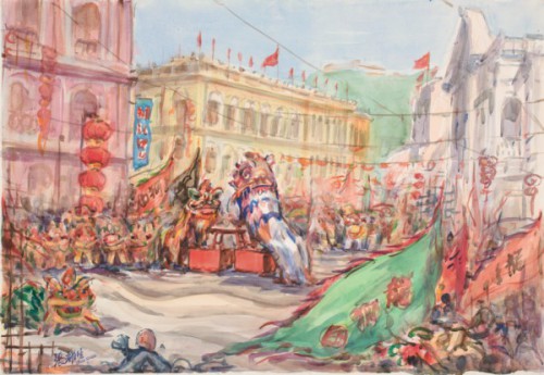 Projecto de Promoção de Artistas de Macau “Exposição de Pinturas de Aquarela de Cheong Iu Sang ” marcada a Inauguração