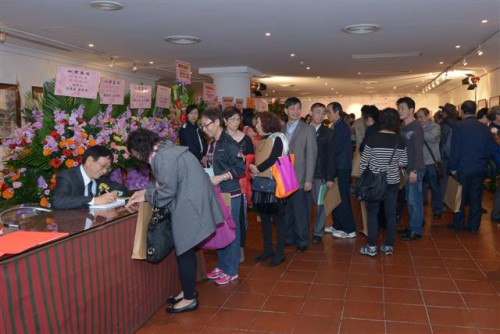 Muitas pessoas assistiram à exposição