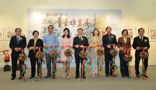 Foi inaugurada a “Exposição de Banda Desenhada de Chou Cheong Hong - Vida Colorida na Cidadezinha de Macau” integrada no Projecto de Promoção de Artistas de Macau