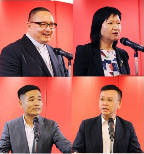 歷史文化工作委員會委員何少金、周伯輝、莫志偉、羅奕龍致辭