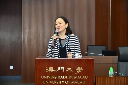 澳門基金會行政委員會副主席鍾怡致辭