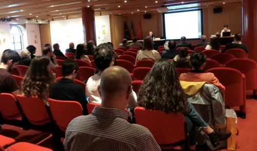 Cerimónia de abertura do Colóquio presidido por Luís Filipe Barreto, Director do CCCM