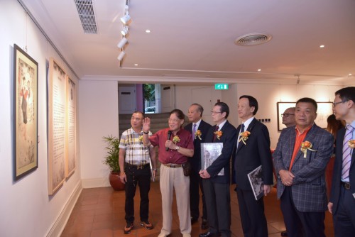 Apresentação das obras aos convidados