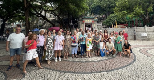 學員到澳門媽祖閣留影